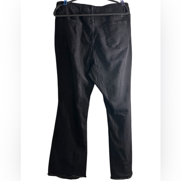 SHEIN Black Wide Leg Distressed Jeans - Picture 4 of 5